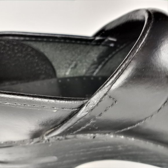 Dansko Black Leather Clogs Size Eur 41 USA 10.5- 11 - Picture 12 of 15